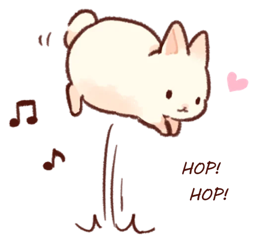 😝 Стикер «Soft and cute rabbits» для Telegram