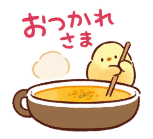 🐥 Стикер «Soft and cute chick winter» для Telegram