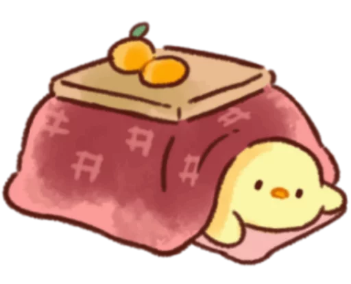 🐥 Стикер «Soft and cute chick winter» для Telegram