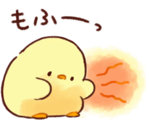 🐥 Стикер «Soft and cute chick winter» для Telegram