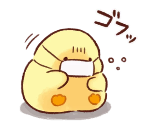 🐥 Стикер «Soft and cute chick winter» для Telegram