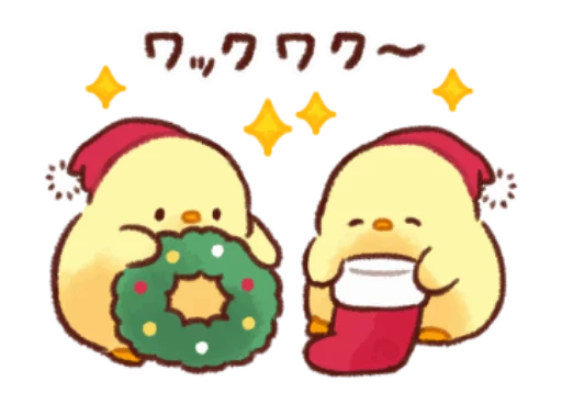 🐥 Стикер «Soft and cute chick winter» для Telegram