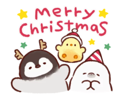 🐥 Стикер «Soft and cute chick winter» для Telegram