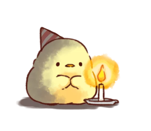 🐥 Стикер «Soft and cute chick winter» для Telegram
