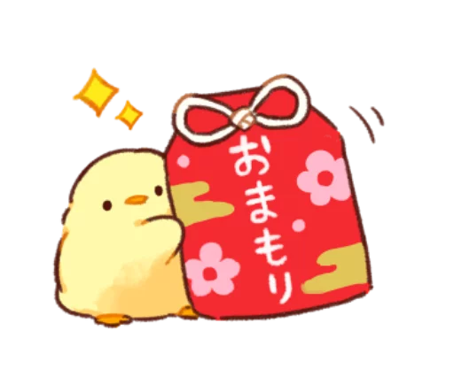 🐥 Стикер «Soft and cute chick winter» для Telegram