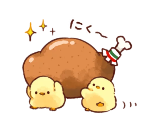🐥 Стикер «Soft and cute chick winter» для Telegram