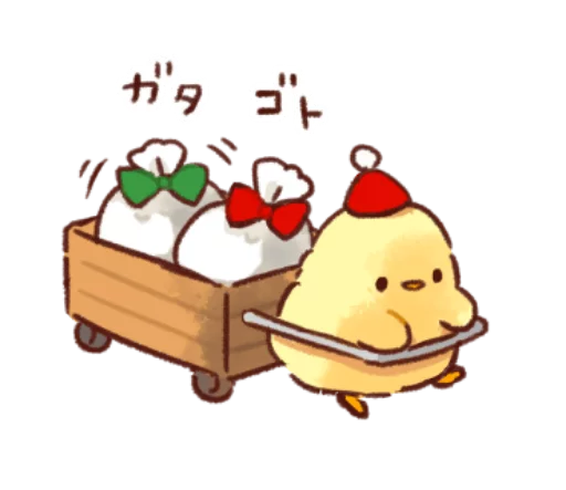 🐥 Стикер «Soft and cute chick winter» для Telegram