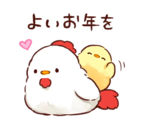 🐥 Стикер «Soft and cute chick winter» для Telegram