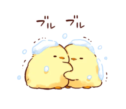 🐥 Стикер «Soft and cute chick winter» для Telegram