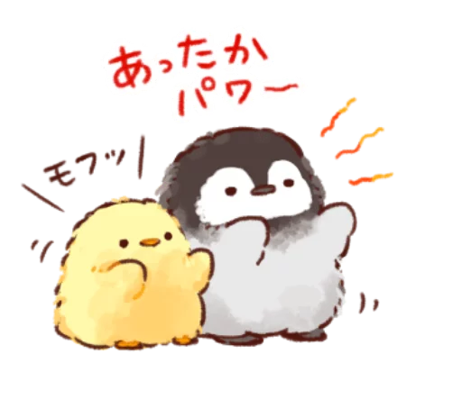 🐥 Стикер «Soft and cute chick winter» для Telegram