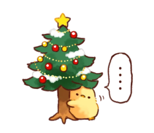 🐥 Стикер «Soft and cute chick winter» для Telegram