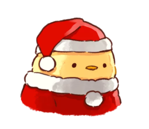 🐥 Стикер «Soft and cute chick winter» для Telegram