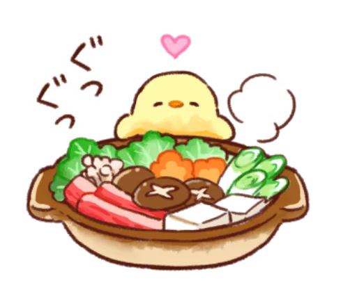 🐥 Стикер «Soft and cute chick winter» для Telegram