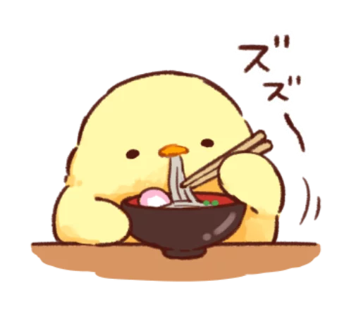 🐥 Стикер «Soft and cute chick winter» для Telegram