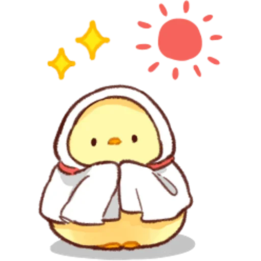 🔥 Стикер «Soft and Cute Chicks Summer» для Telegram