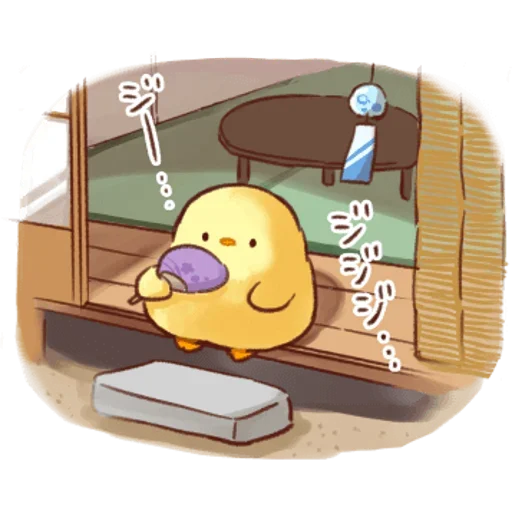 🔥 Стикер «Soft and Cute Chicks Summer» для Telegram