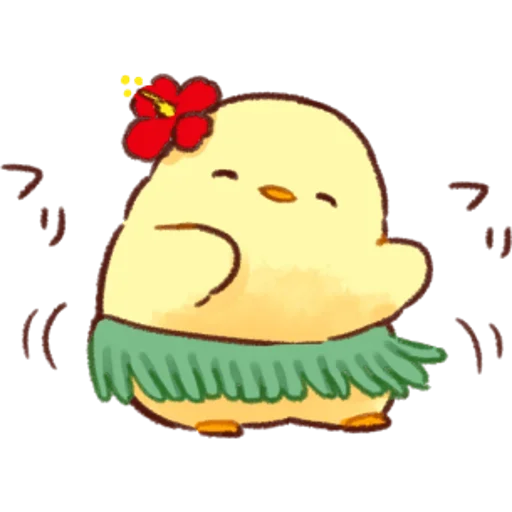 🎵 Стикер «Soft and Cute Chicks Summer» для Telegram