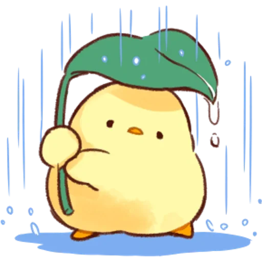 ☔ Стикер «Soft and Cute Chicks Summer» для Telegram