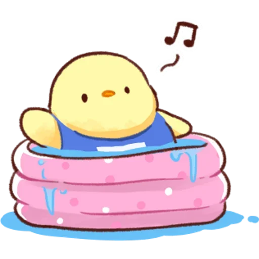 👋 Стикер «Soft and Cute Chicks Summer» для Telegram