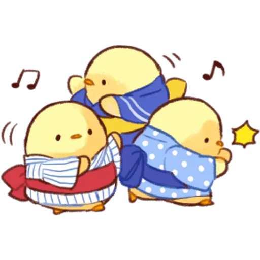 🎵 Стикер «Soft and Cute Chicks Summer» для Telegram