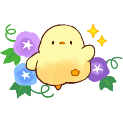 🌸 Стикер «Soft and Cute Chicks Summer» для Telegram