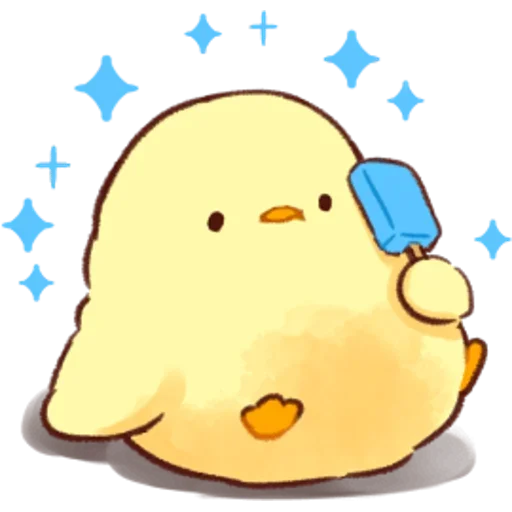 🧊 Стикер «Soft and Cute Chicks Summer» для Telegram