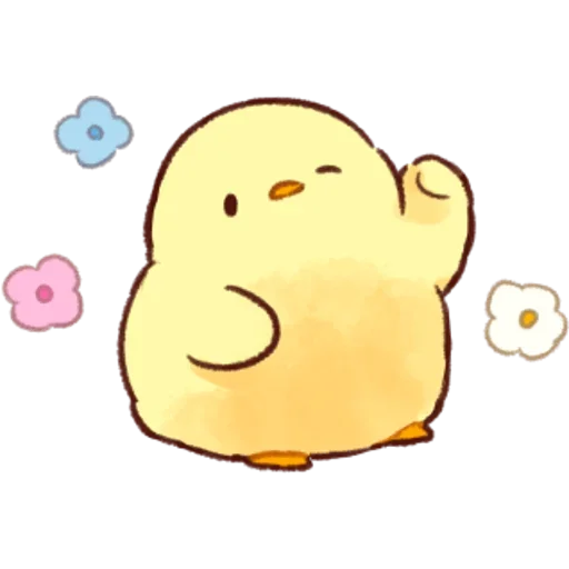 🌸 Стикер «Soft and Cute Chicks Summer» для Telegram