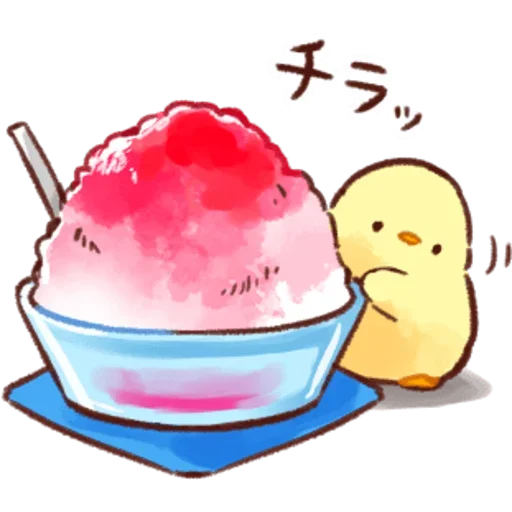 🍧 Стикер «Soft and Cute Chicks Summer» для Telegram