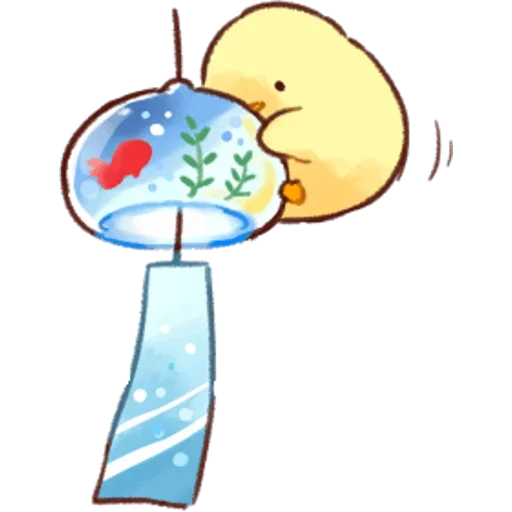 🐠 Стикер «Soft and Cute Chicks Summer» для Telegram