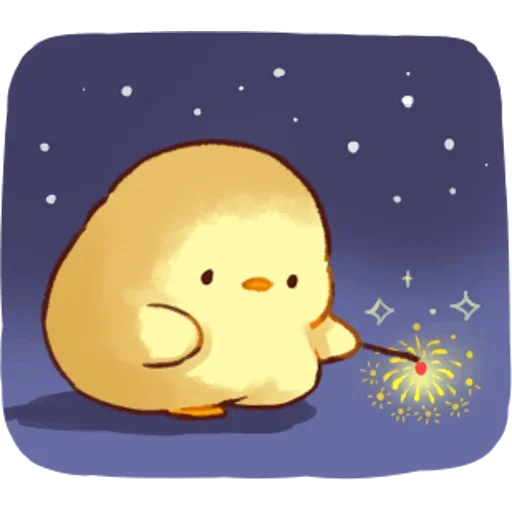🌚 Стикер «Soft and Cute Chicks Summer» для Telegram