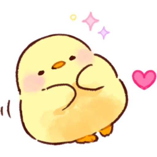 🥰 Стикер «Soft and Cute Chicks Love» для Telegram