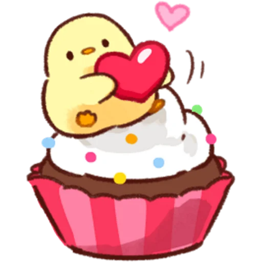 🧁 Стикер «Soft and Cute Chicks Love» для Telegram