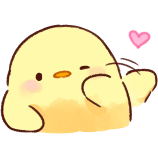 😘 Стикер «Soft and Cute Chicks Love» для Telegram