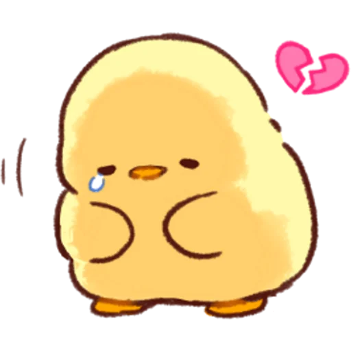 😟 Стикер «Soft and Cute Chicks Love» для Telegram