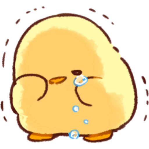 😢 Стикер «Soft and Cute Chicks Love» для Telegram