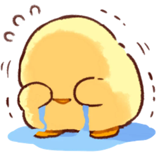 😭 Стикер «Soft and Cute Chicks Love» для Telegram