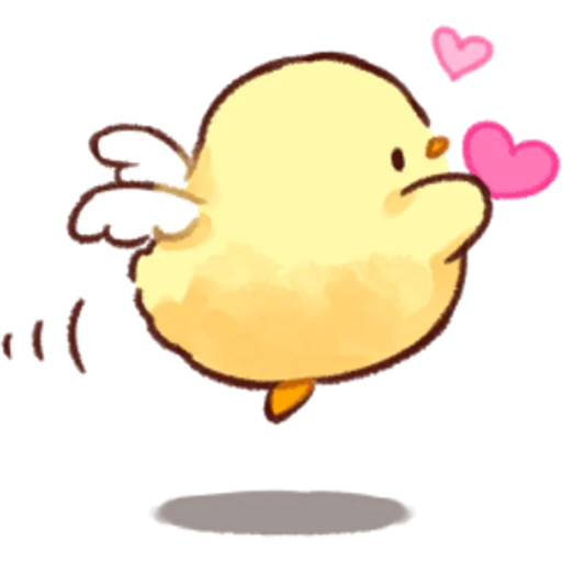 💗 Стикер «Soft and Cute Chicks Love» для Telegram