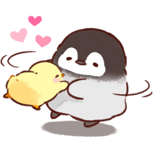 😍 Стикер «Soft and Cute Chicks Love» для Telegram