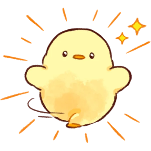 ✨ Стикер «Soft and Cute Chicks Love» для Telegram