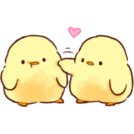 😙 Стикер «Soft and Cute Chicks Love» для Telegram