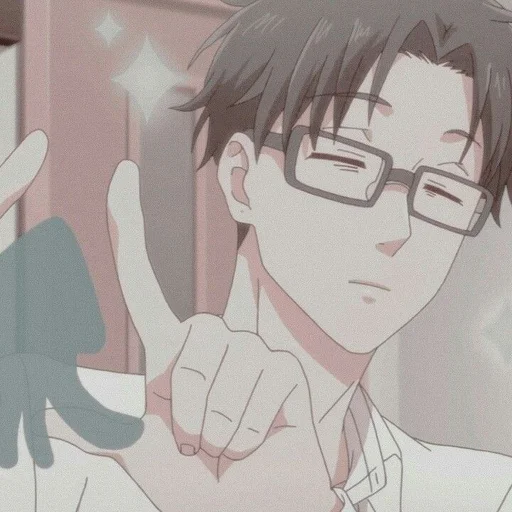 🥢 Стикер «Soft anime boys» для Telegram