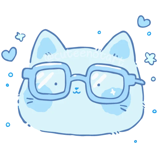 🐱 Стикер «голубой шепот» для Telegram
