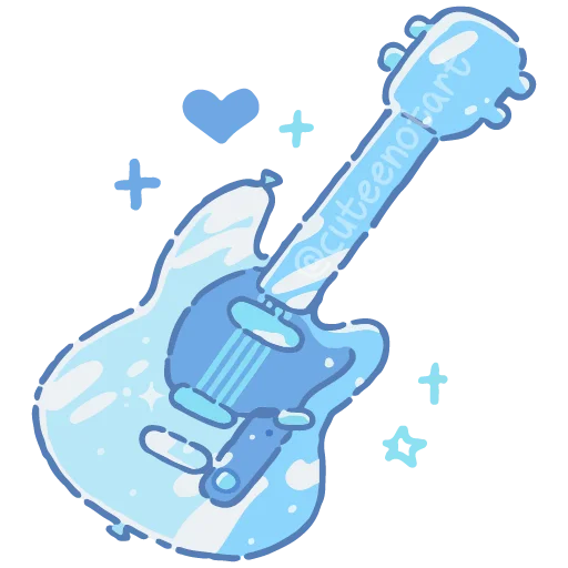 🎸 Стикер «голубой шепот» для Telegram