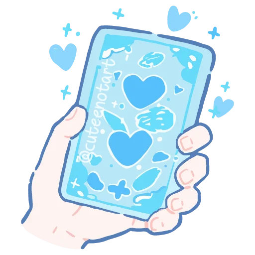 🐁 Стикер «голубой шепот» для Telegram