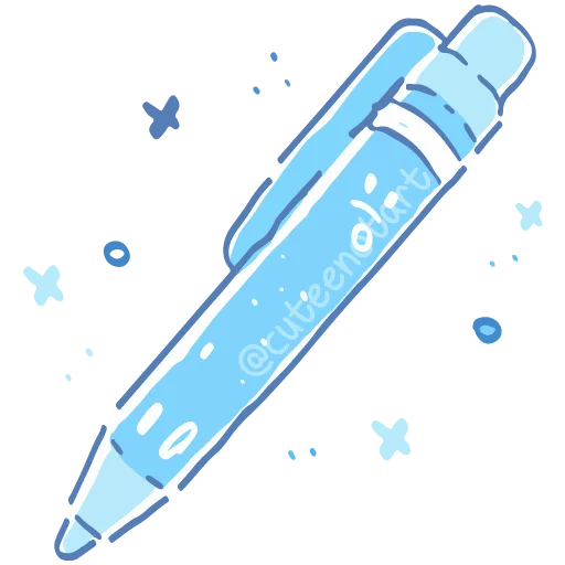 ✏️ Стикер «голубой шепот» для Telegram