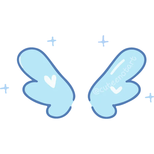 🪽 Стикер «голубой шепот» для Telegram