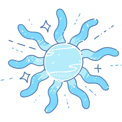 🌞 Стикер «голубой шепот» для Telegram