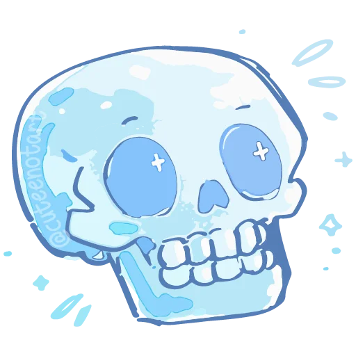 ☠️ Стикер «голубой шепот» для Telegram