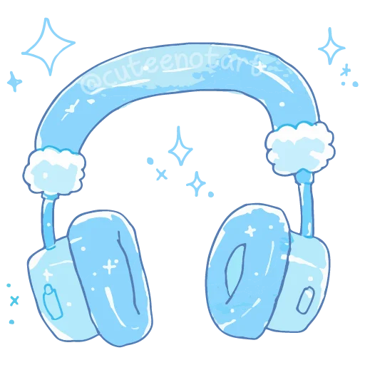 🎧 Стикер «голубой шепот» для Telegram