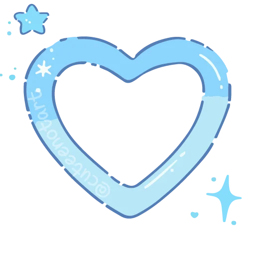 🩵 Стикер «голубой шепот» для Telegram